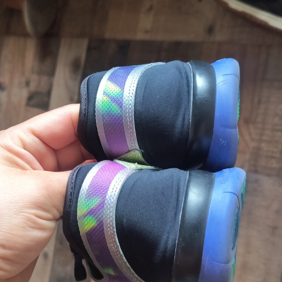 Nike Free 5.0 TR Tie Dye Purple Neon Yellow Sz 9 Women - Picture 17 of 17